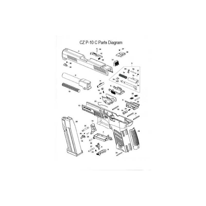 cz p10 parts diagram