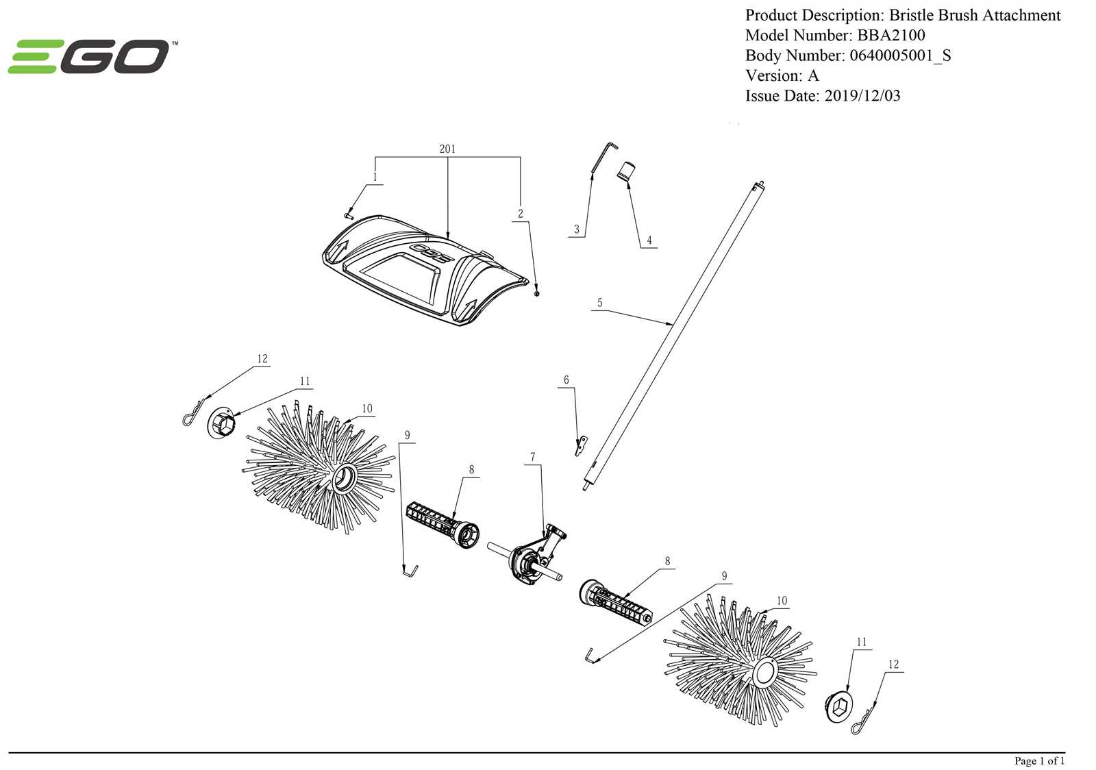 brush master ch3 parts diagram