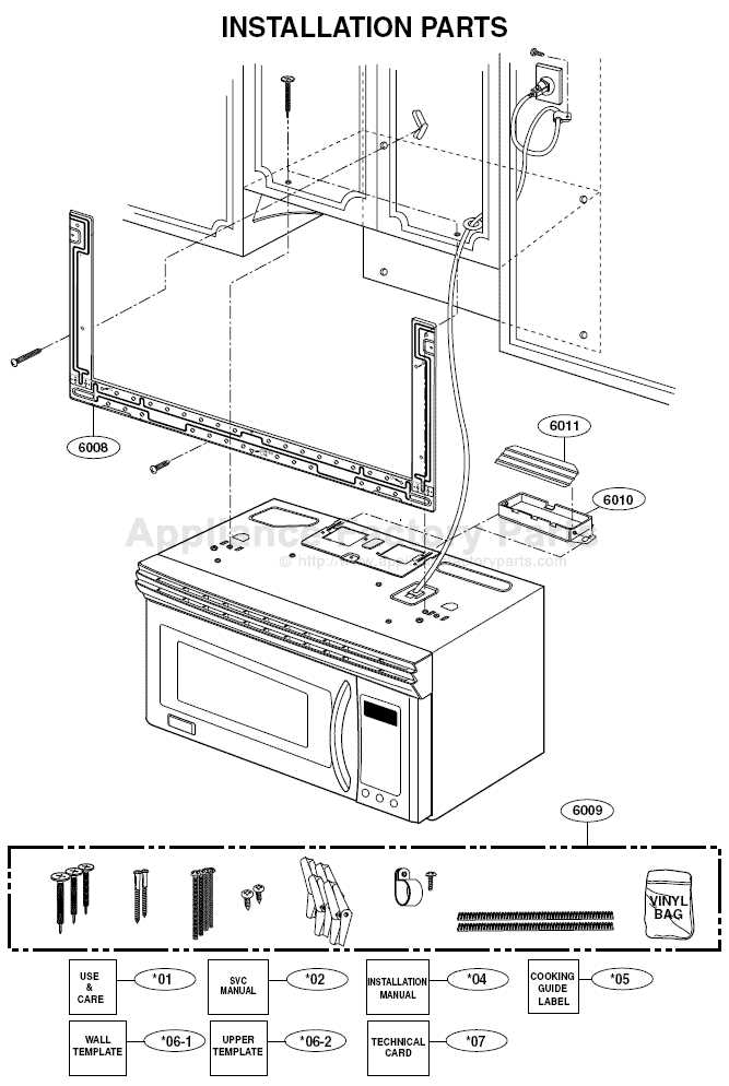 kenmore microwave model 721 parts diagram