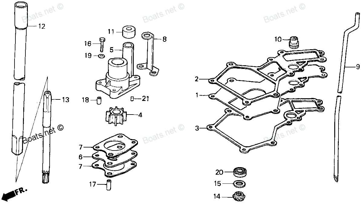 honda outboard parts diagram