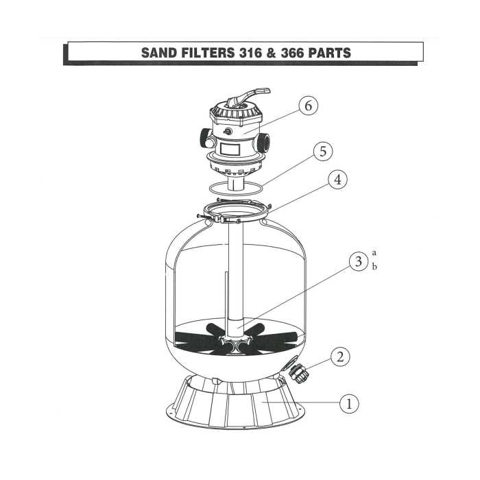 intex sand filter parts diagram