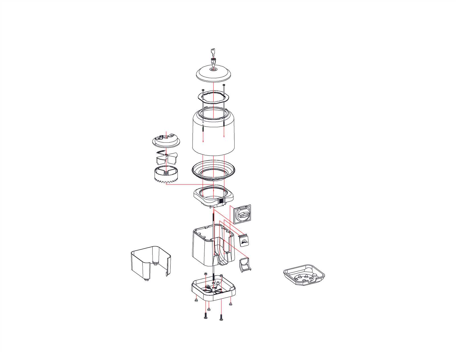 gumball machine parts diagram