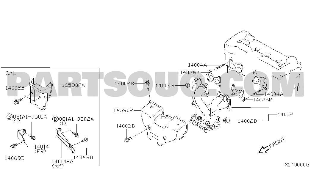 nissan sentra engine parts diagram