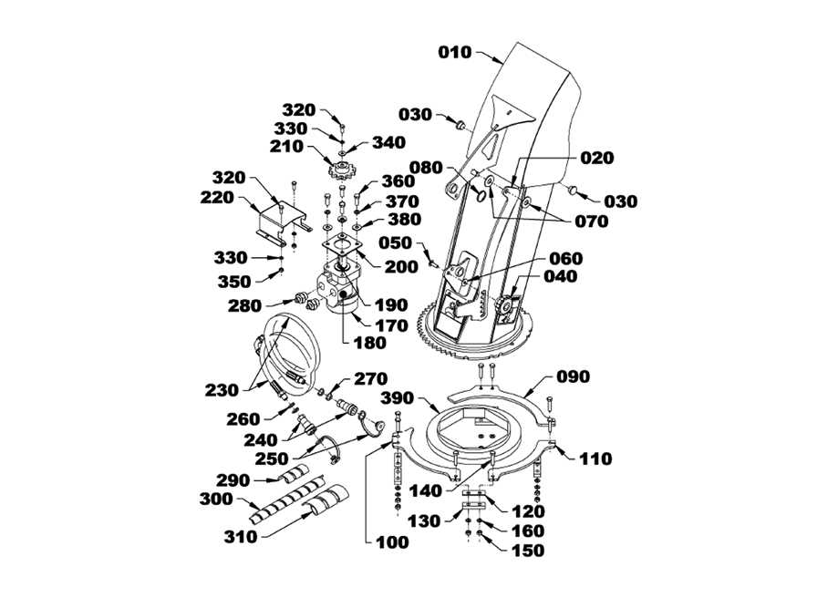 kubota snowblower parts diagram