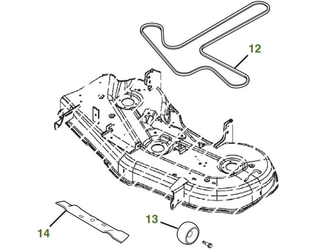 john deere z425 48c parts diagram