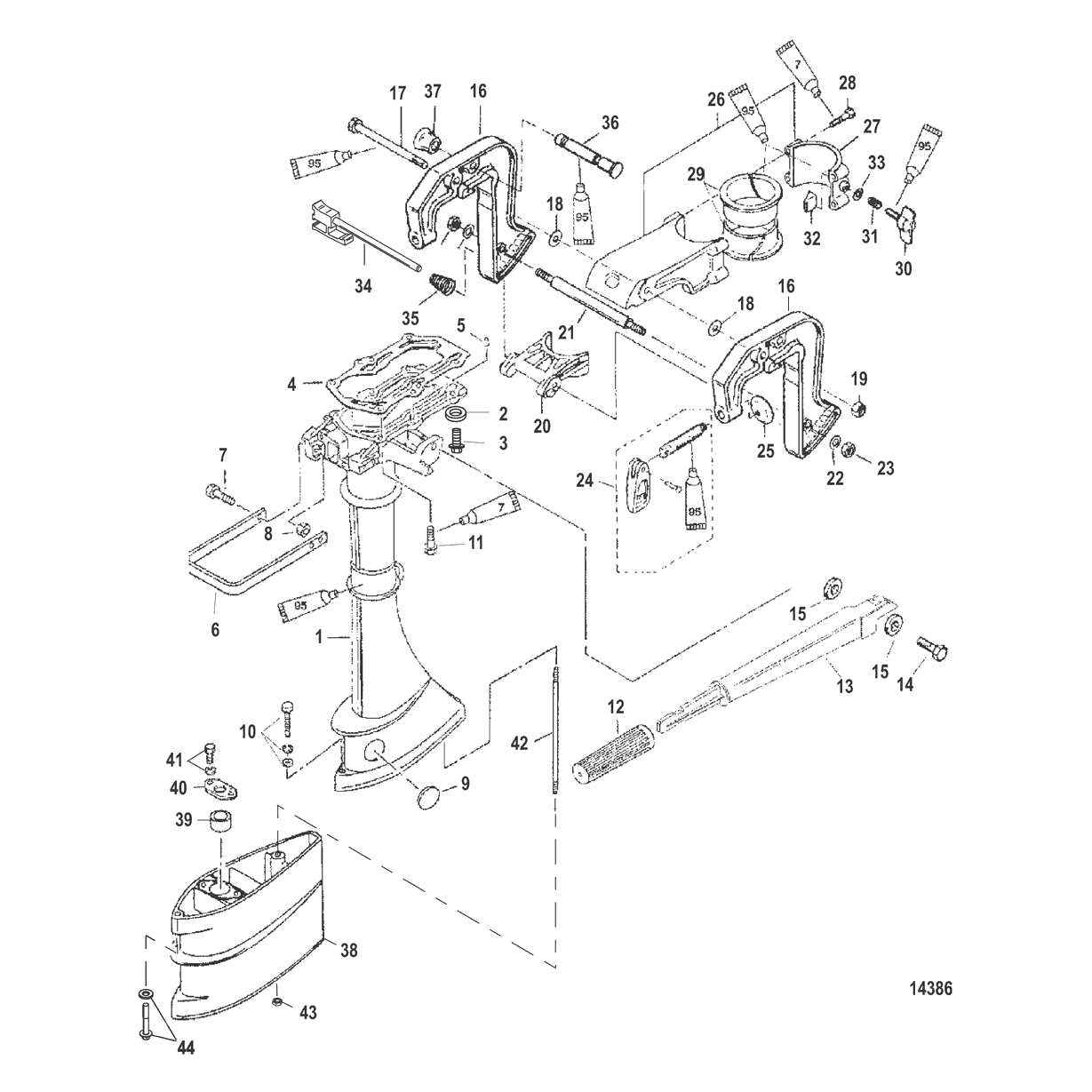 mercury 15 hp parts diagram