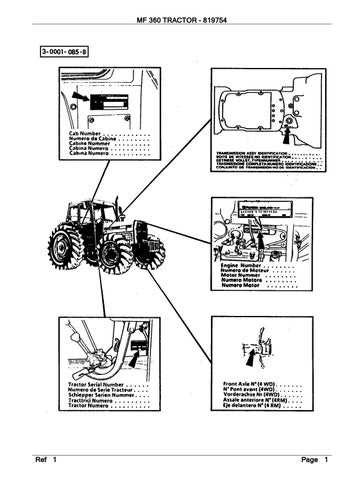 massey ferguson 360 parts diagram