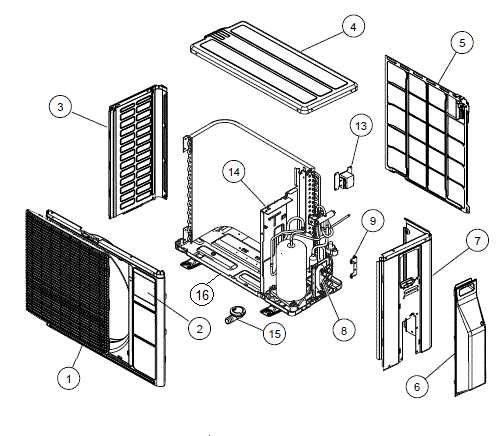 fujitsu mini split parts diagram