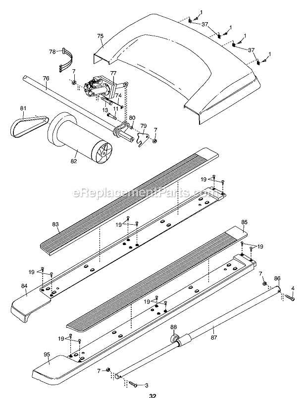 nordictrack treadmill parts diagram