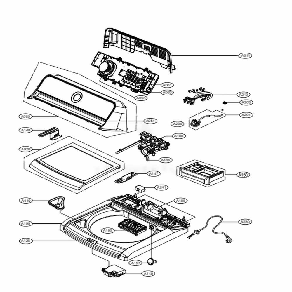 lg waveforce washer parts diagram