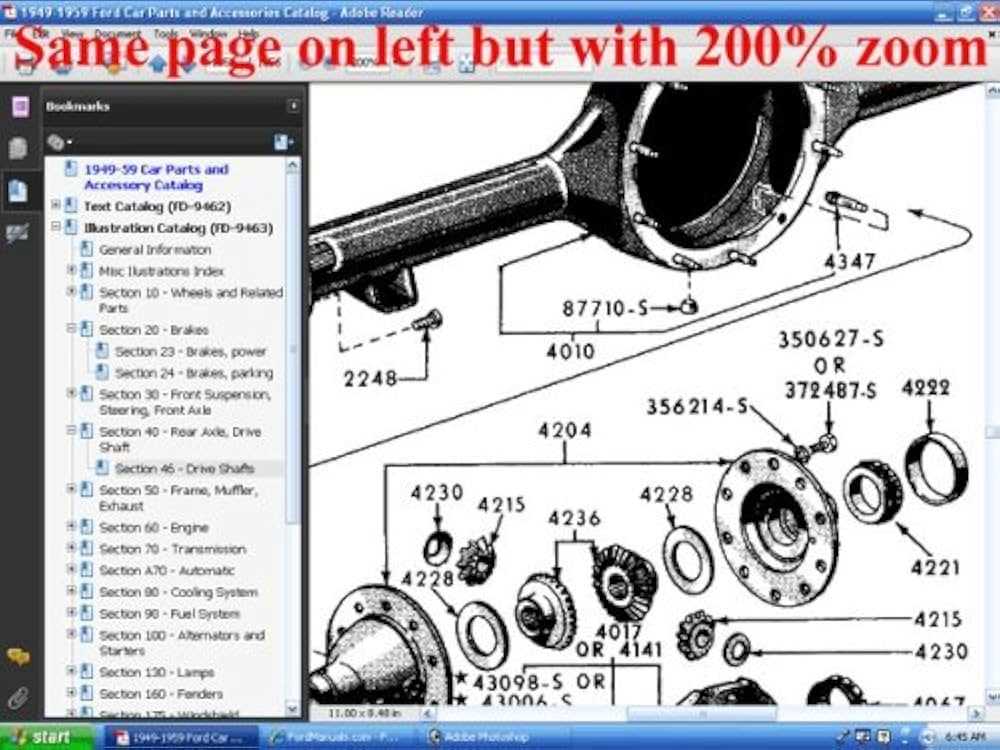 ford parts catalog with diagrams