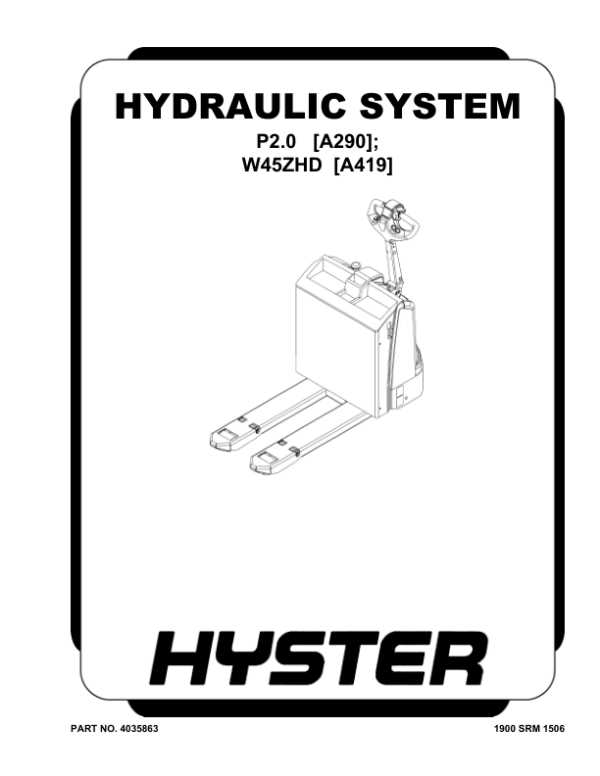 manual pallet jack parts diagram