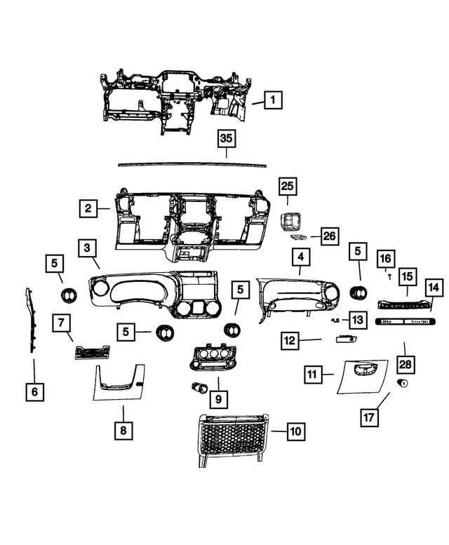 jeep jk steering parts diagram