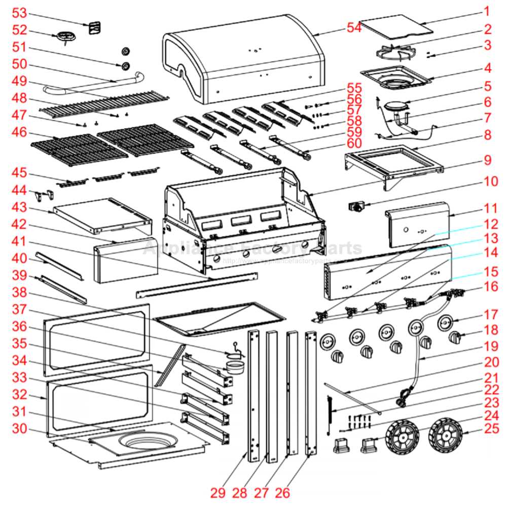 kenmore grill parts diagram