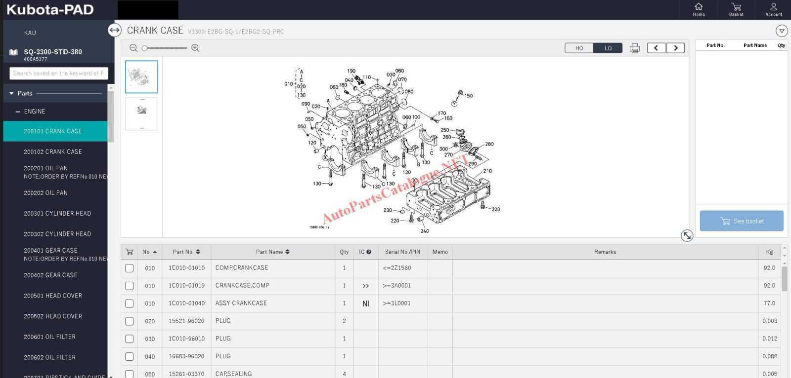 kubota parts diagram online