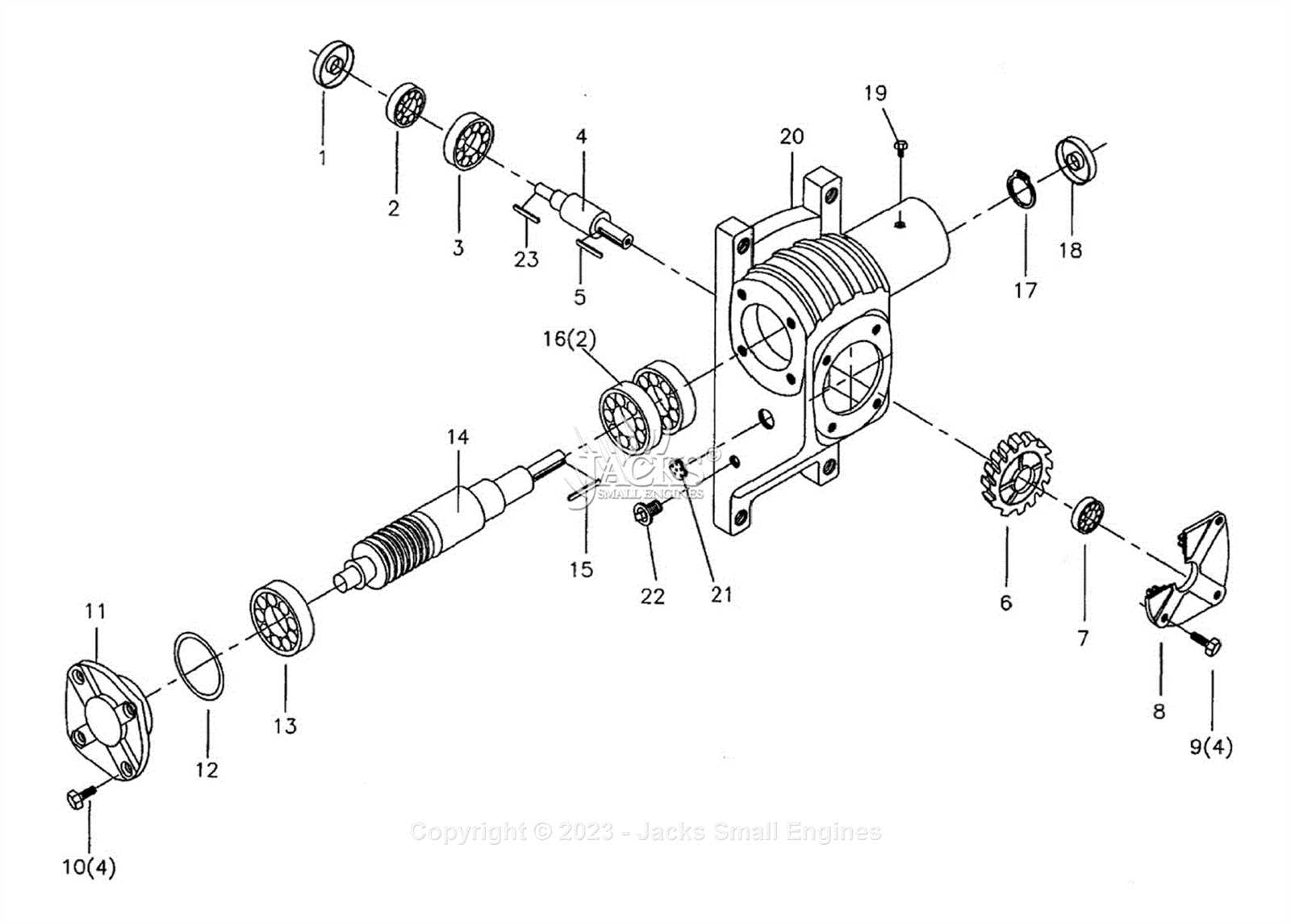 horizontal band saw parts diagram