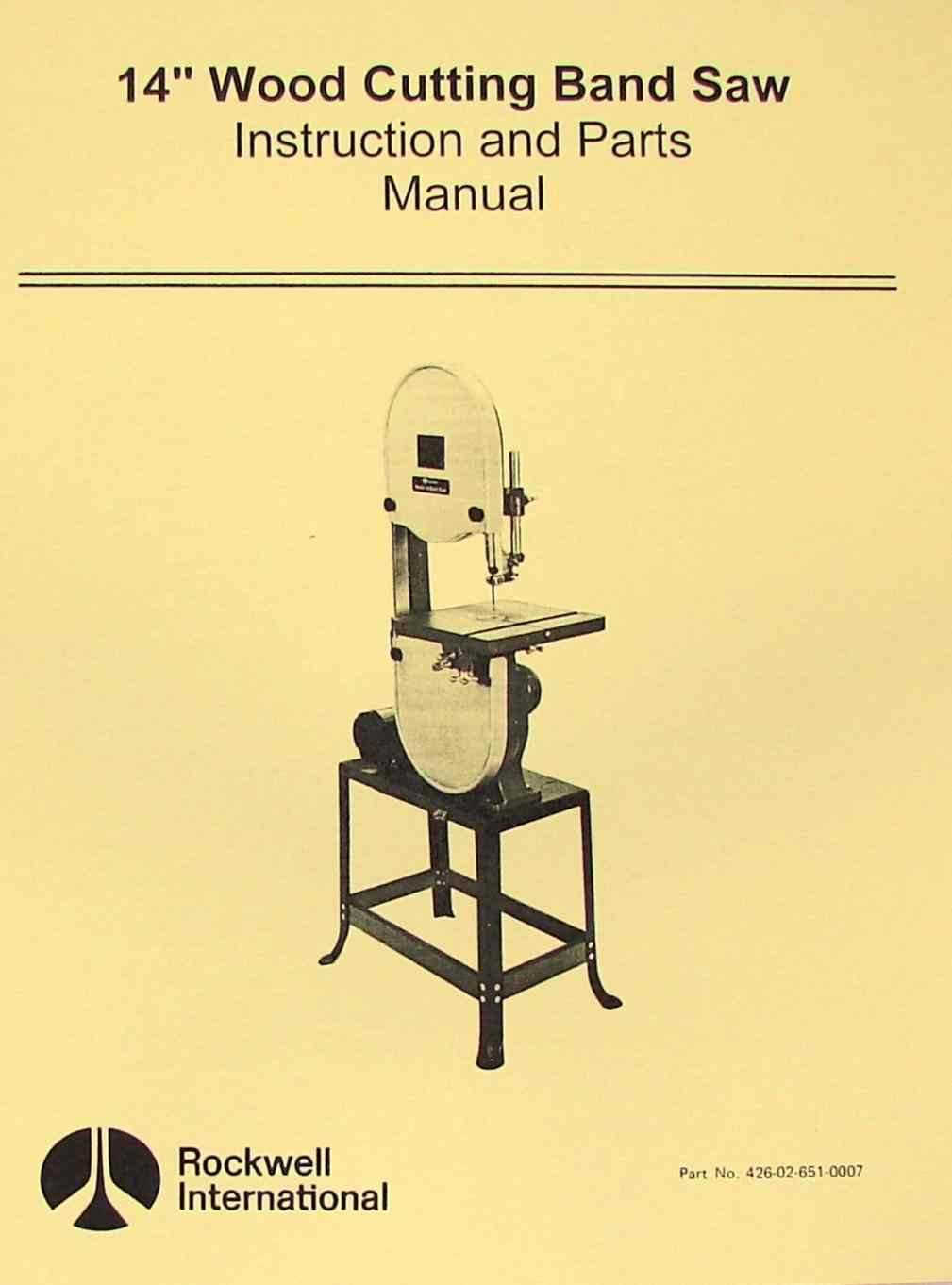 horizontal band saw parts diagram