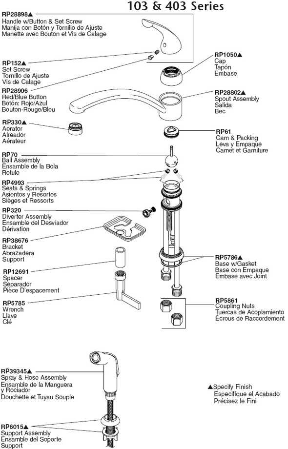 single handle kitchen delta kitchen faucet parts diagram
