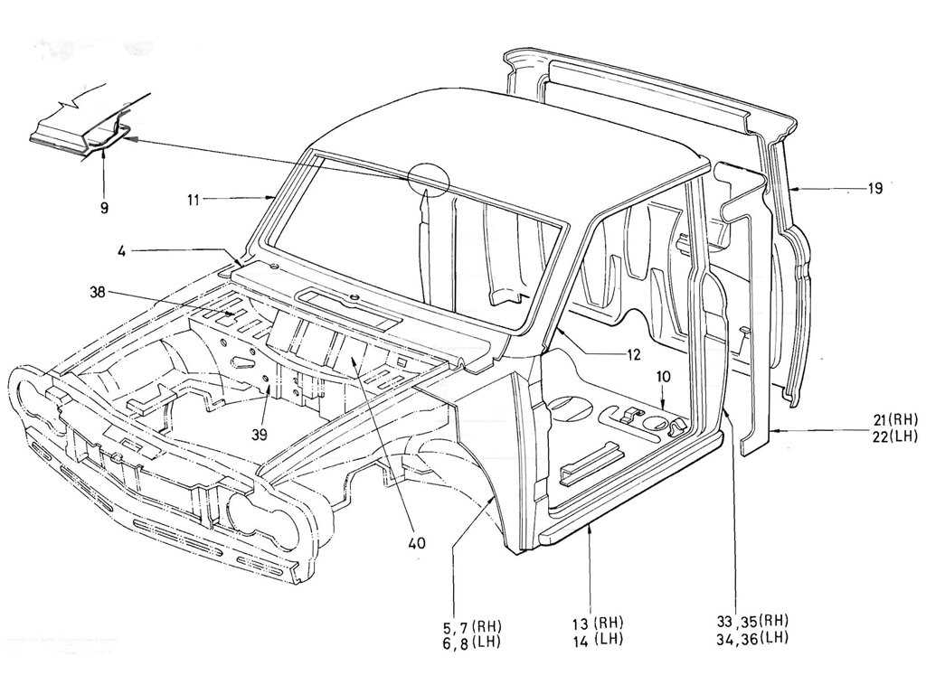 ford ranger body parts diagram