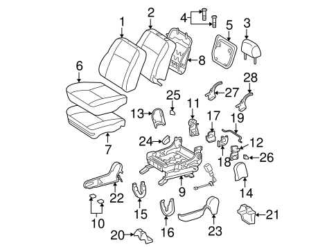 2005 toyota matrix parts diagram