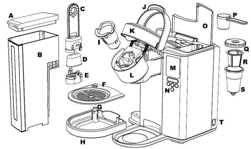 keurig k60 parts diagram