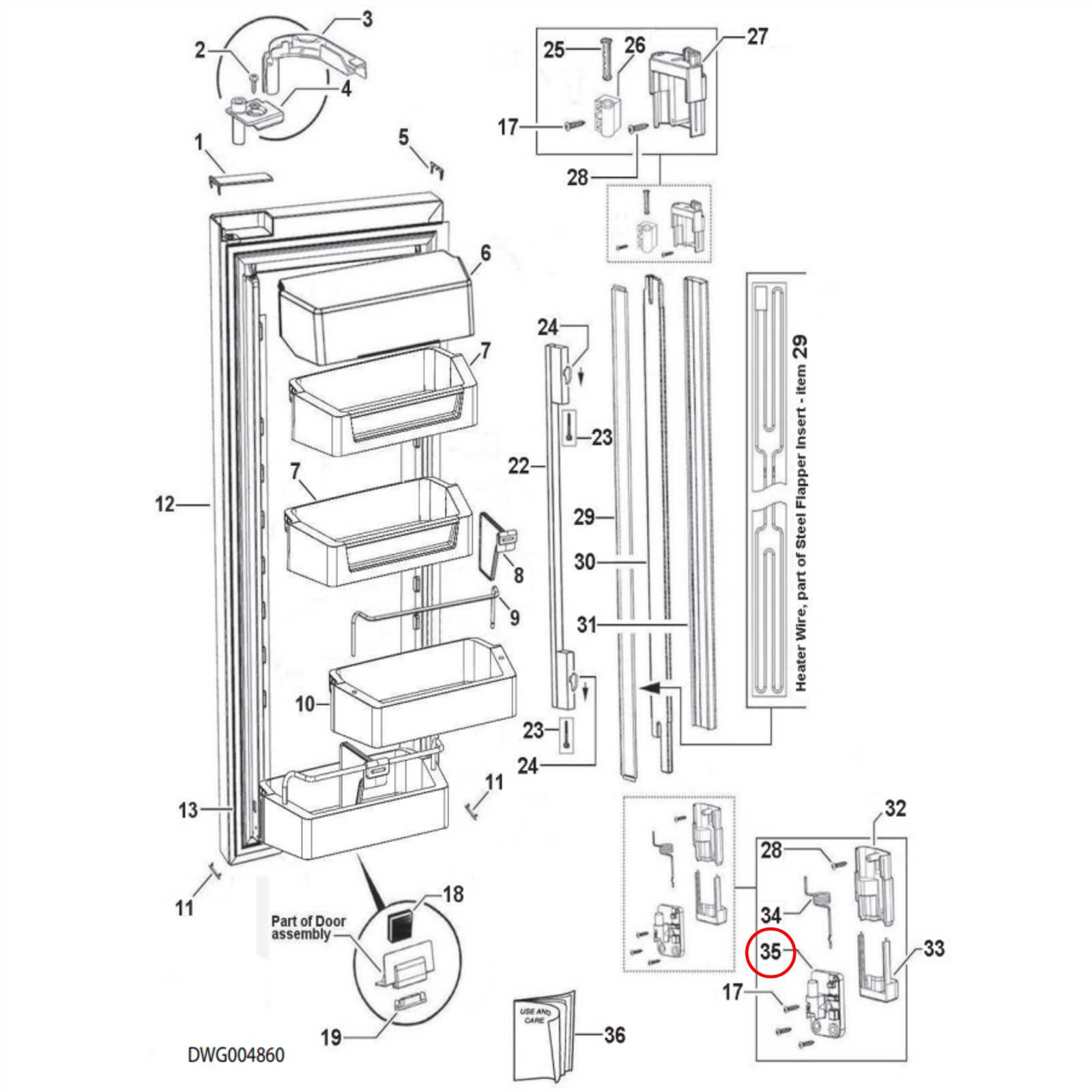 fisher & paykel refrigerator parts diagram