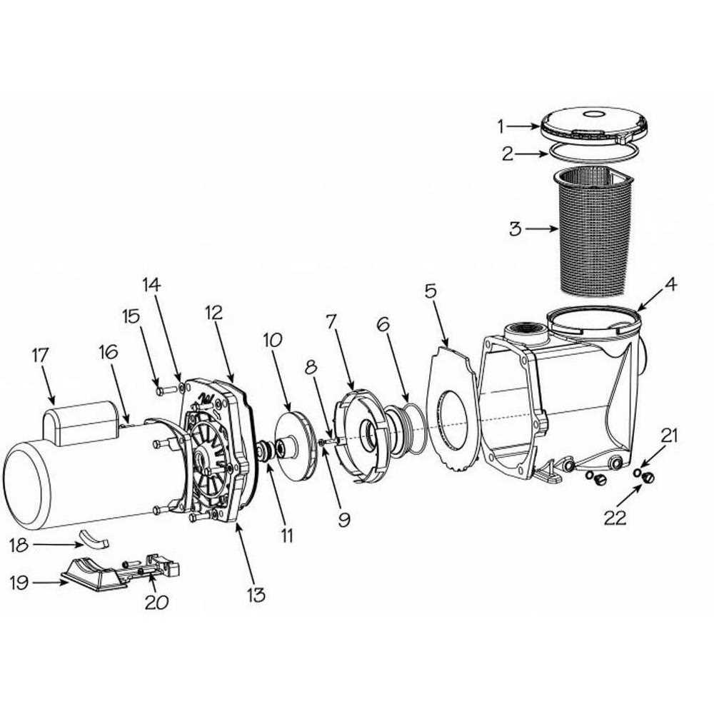 a.o. smith pool pump motor parts diagram