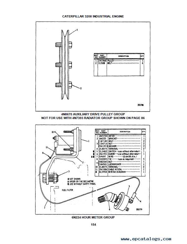 cat 3208 parts diagram