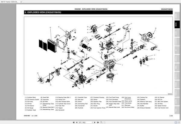 kioti ck25 parts diagram