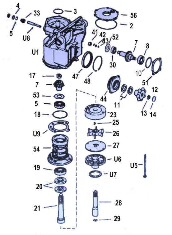 omc sterndrive parts diagram