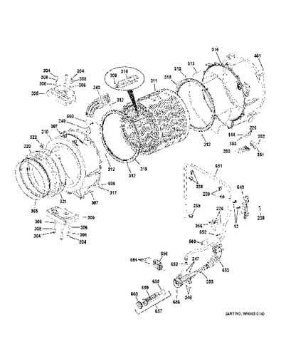 front load washing machine parts diagram