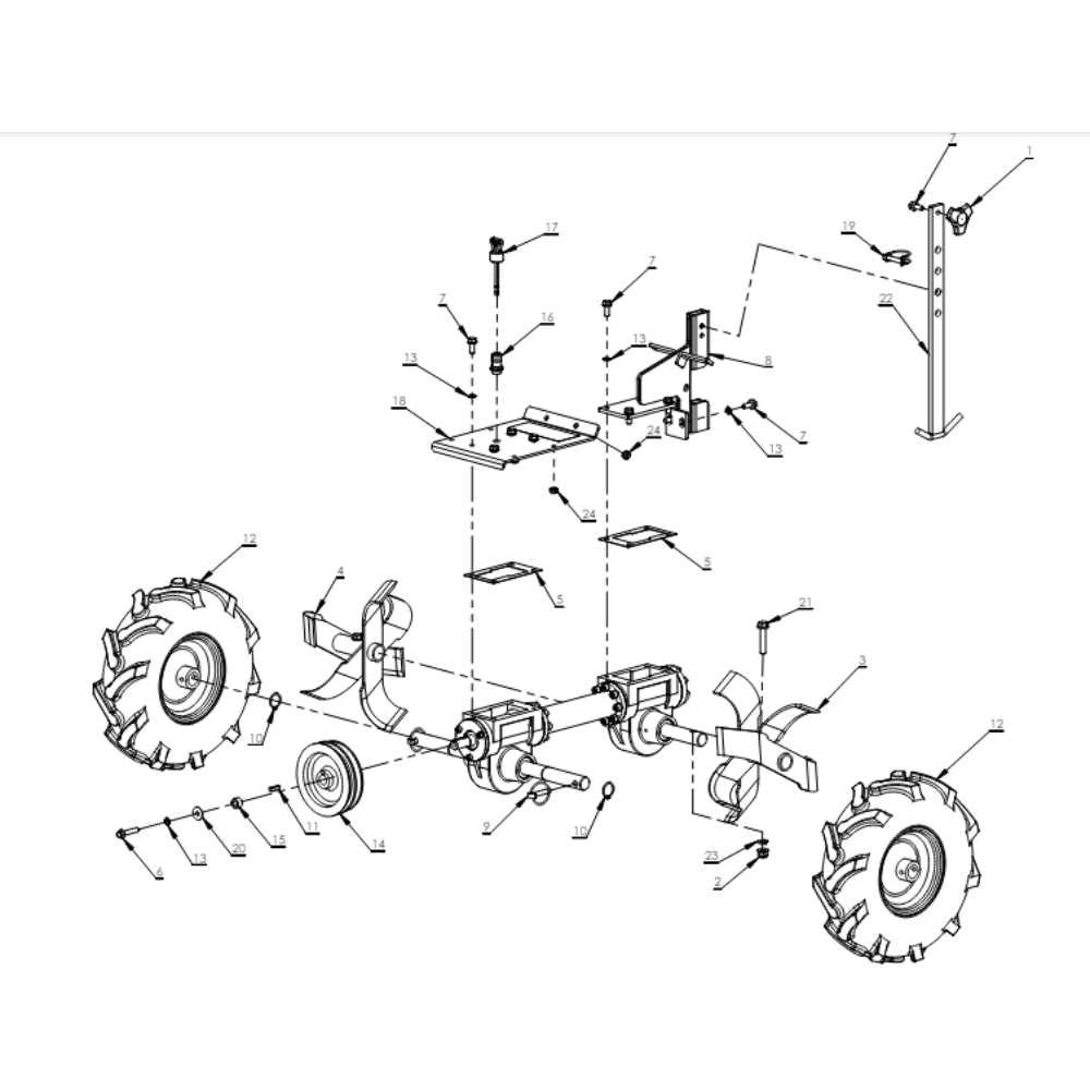 earthquake rear tine tiller parts diagram