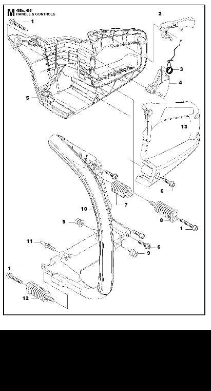 husqvarna 455 rancher chainsaw parts diagram