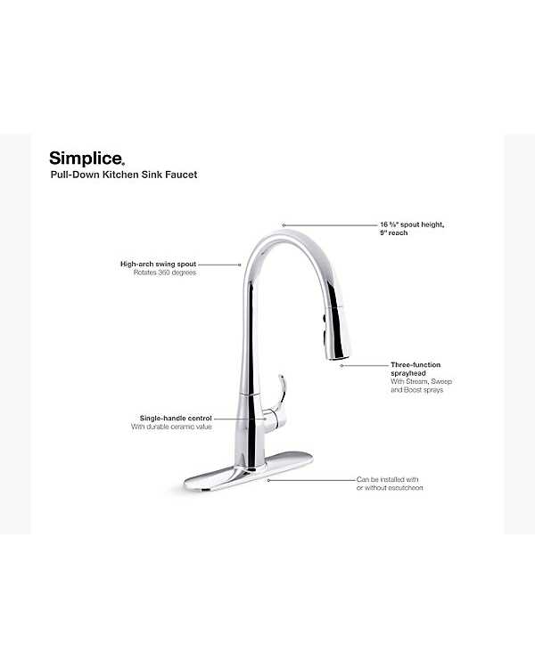 kohler simplice parts diagram