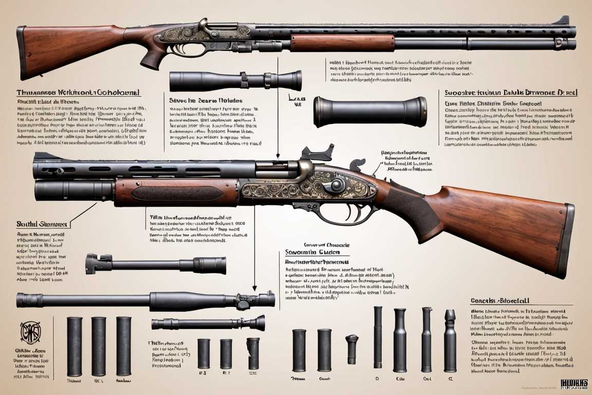 double barrel shotgun parts diagram