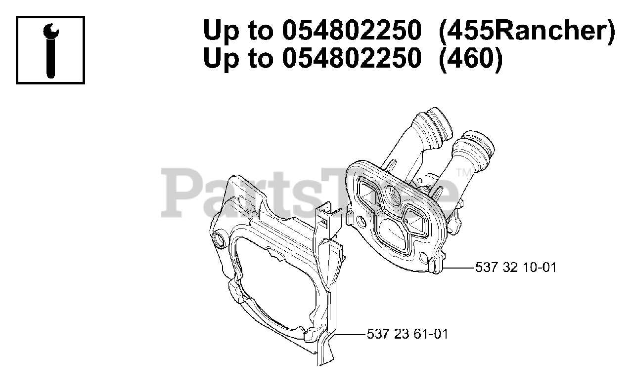 husqvarna 455 rancher chainsaw parts diagram