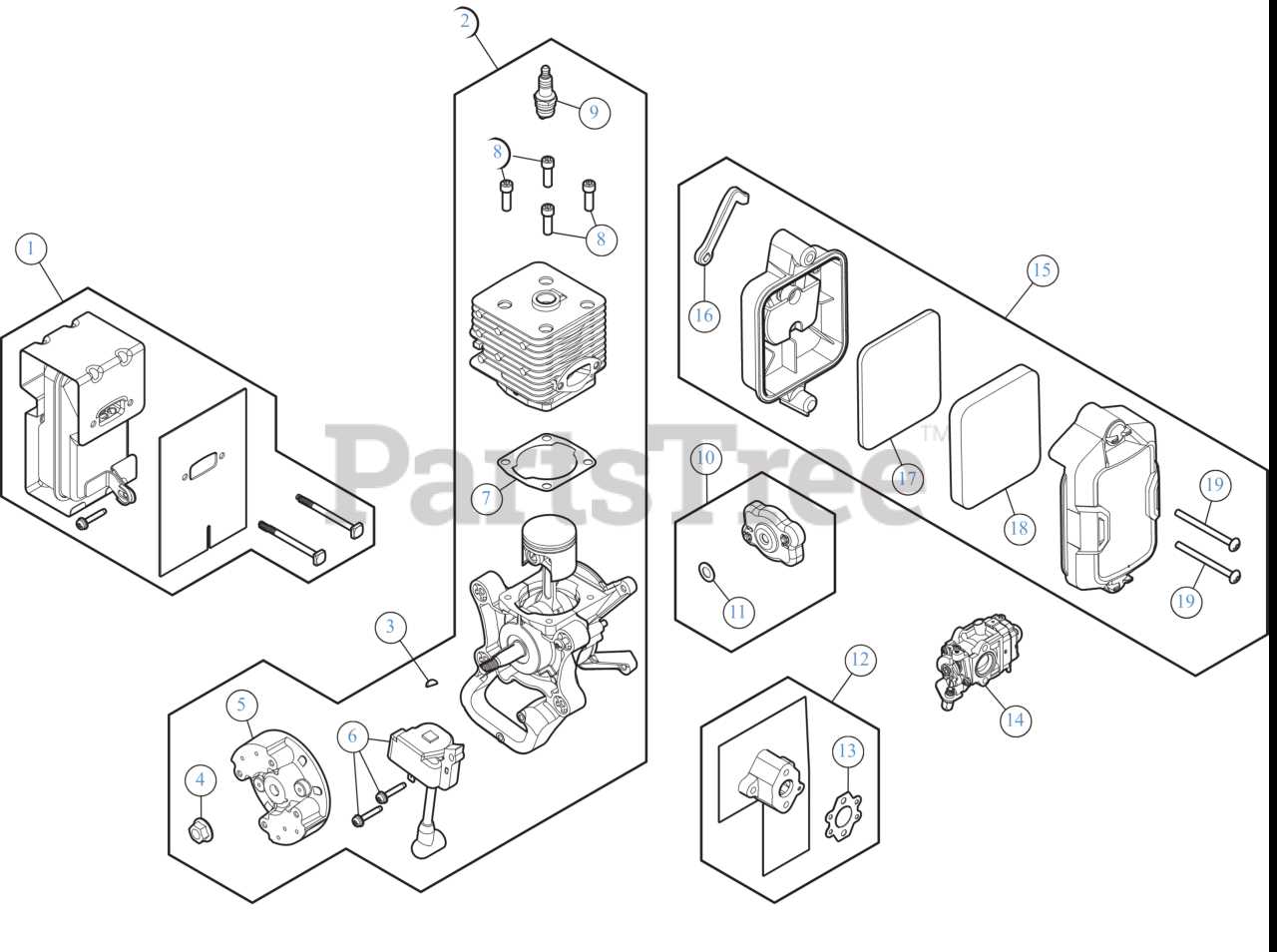 craftsman leaf blower parts diagram