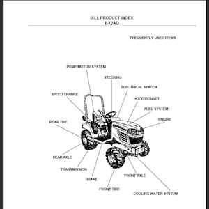 kubota bx2370 parts diagram