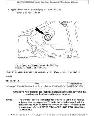 2005 ford escape parts diagram