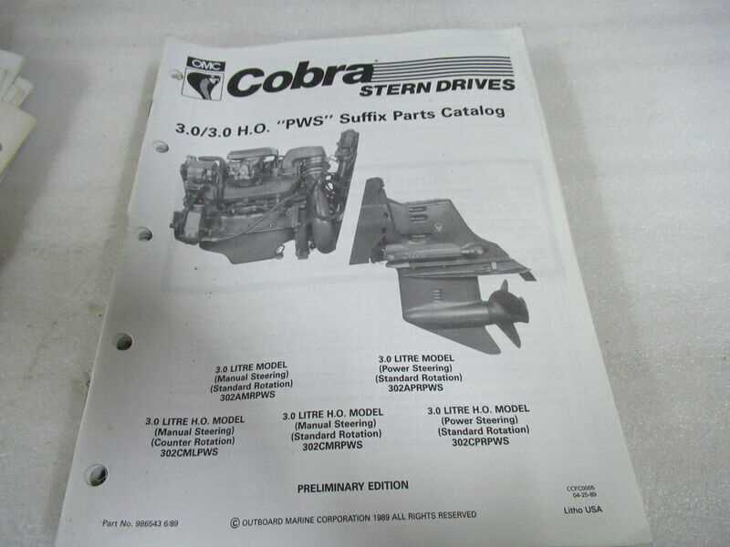 omc cobra outdrive parts diagram