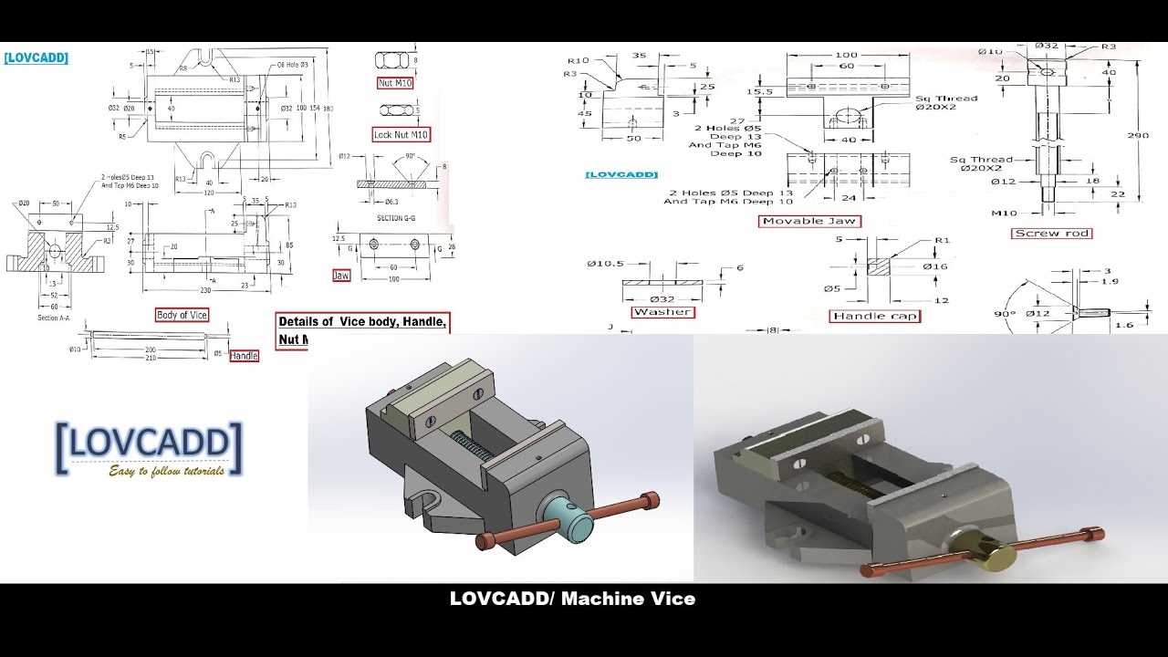 bench vise parts diagram