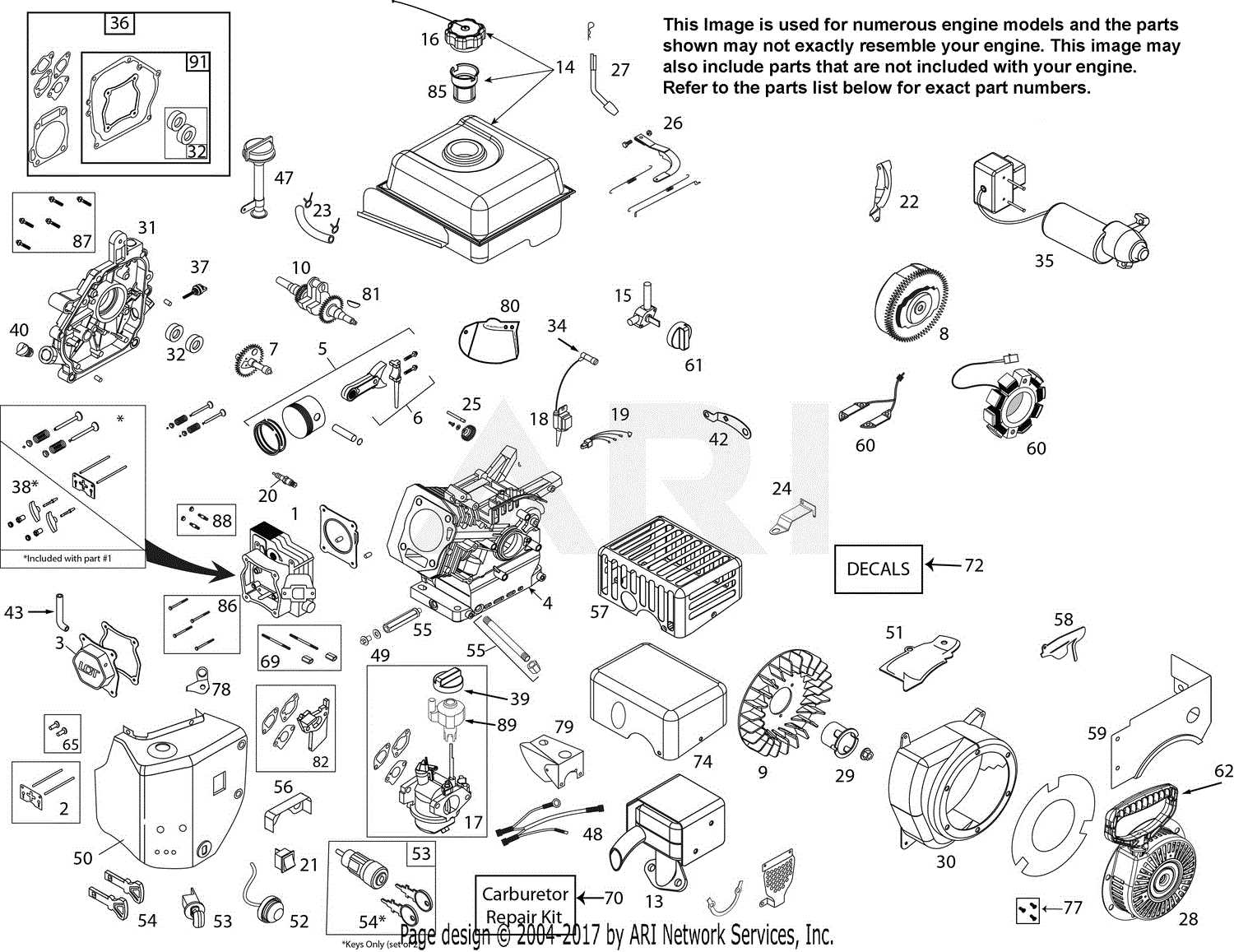 ariens 921030 parts diagram