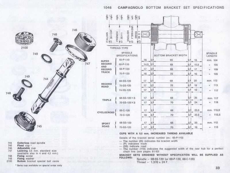 bike parts diagram bottom bracket