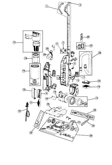 hoover fh52000 parts diagram