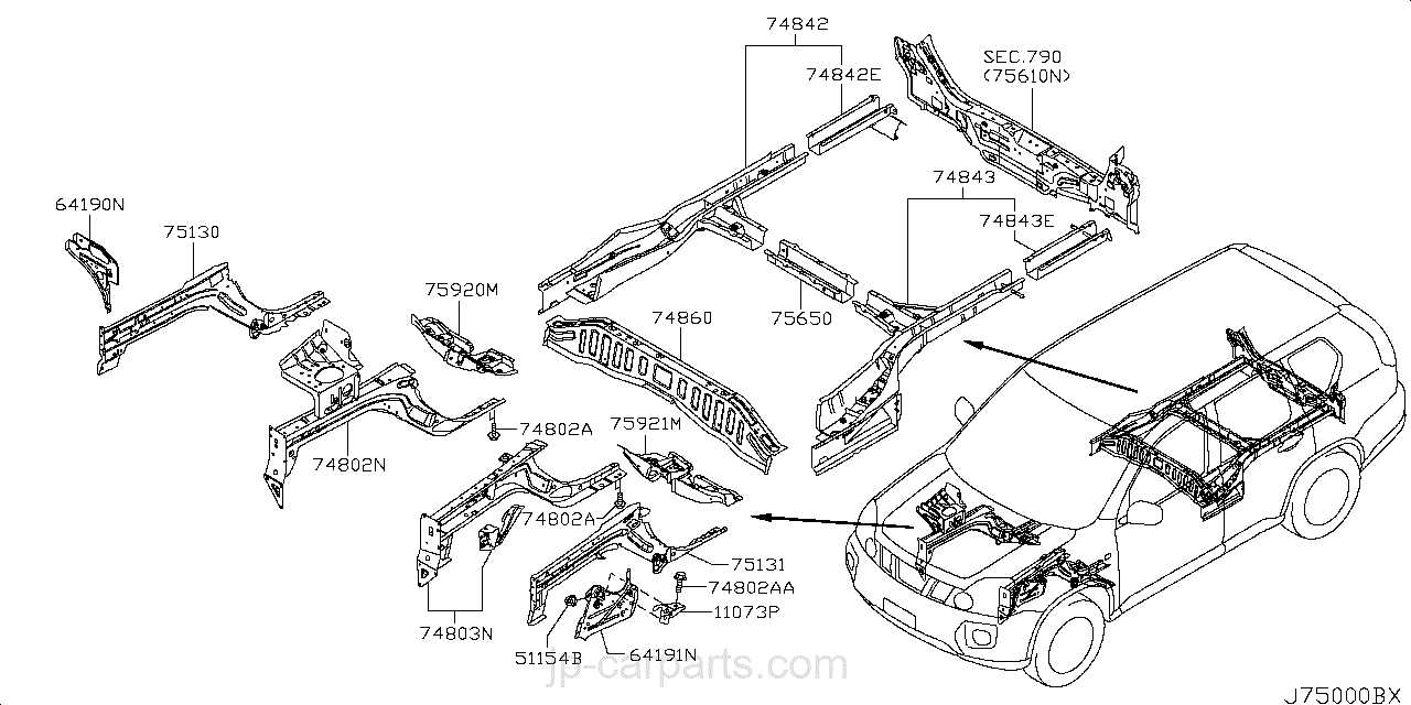 nissan armada parts diagram