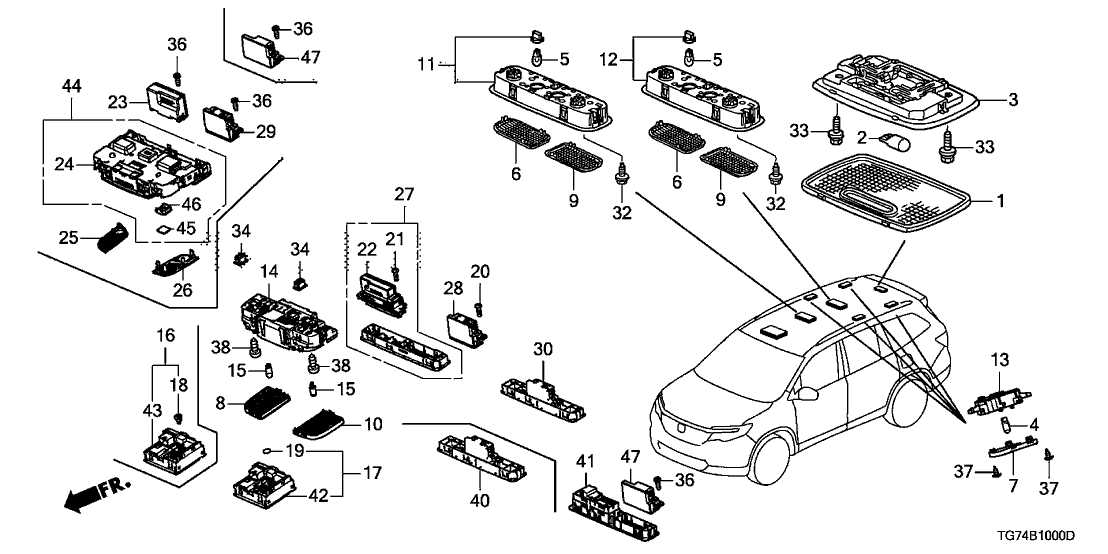 honda pilot 2016 parts diagram