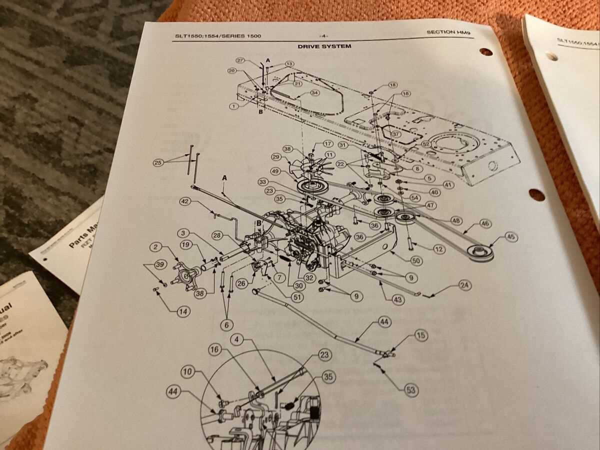 cub cadet slt1554 parts diagram