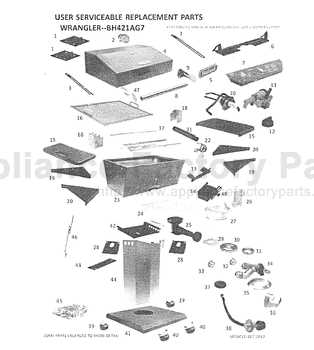 holland grill parts diagram