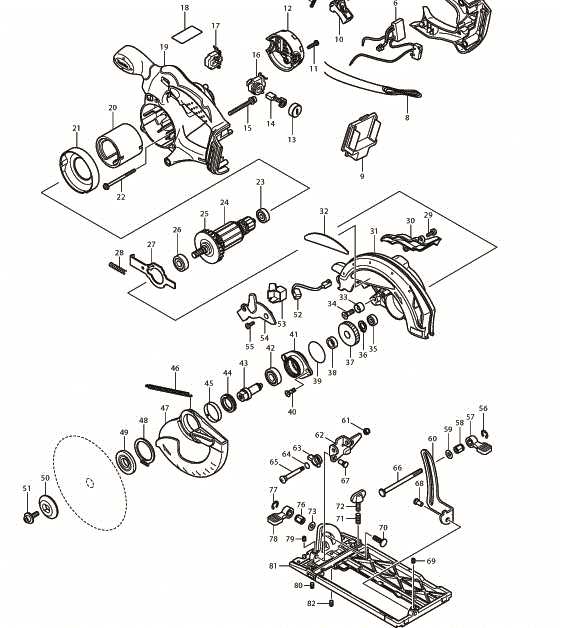 makita chop saw parts diagram