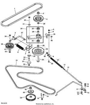 john deere x340 mower deck parts diagram